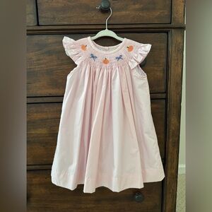 The Beaufort Bonnet Company Pink Dress with Embroidery